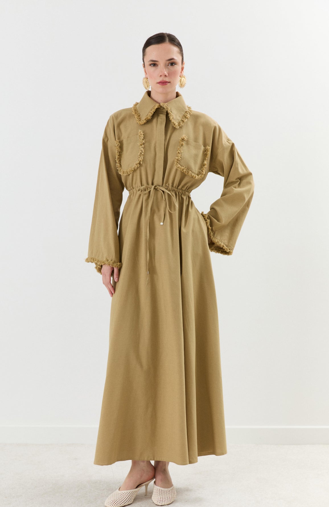 KITTEN Breeze – نسمة الكتان in Mustard ✨💛