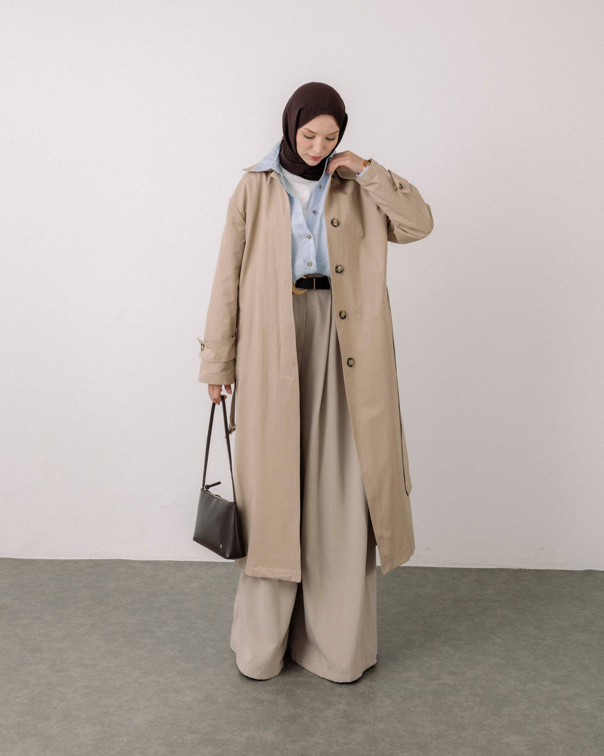 Timeless Classic Long Trench Coat
