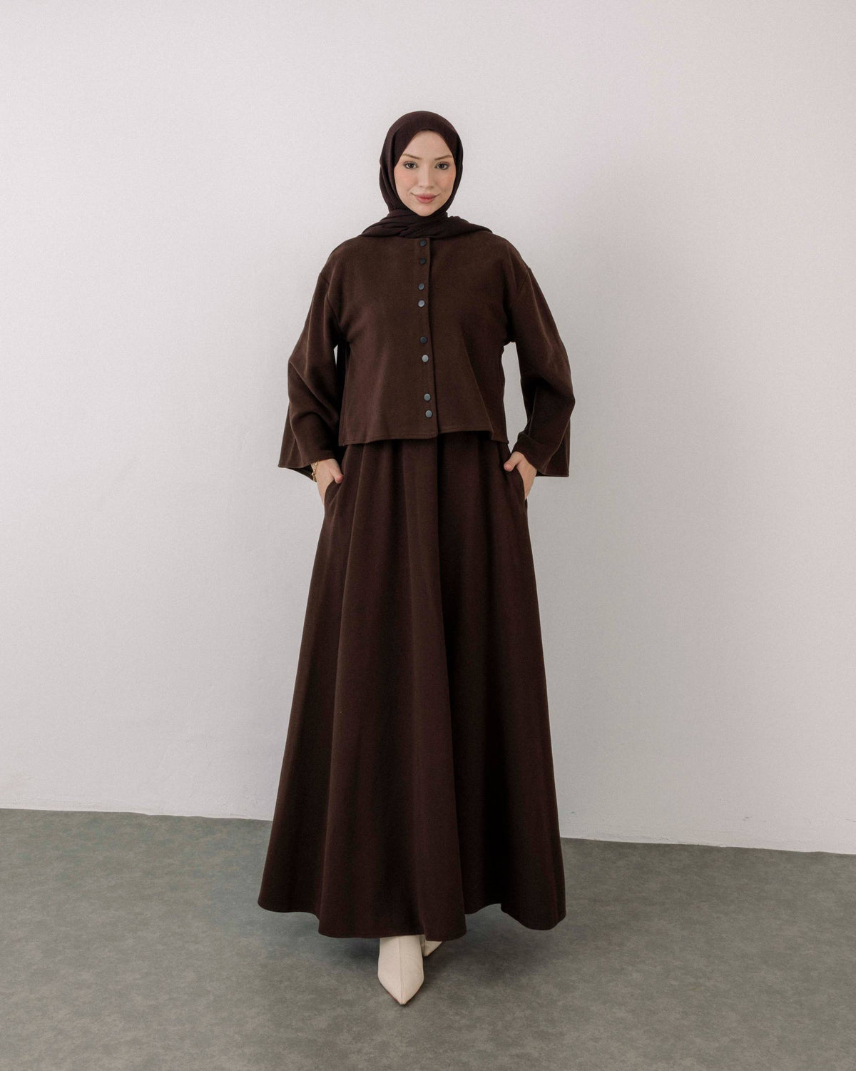 Luxury Corduroy Dress & Jacket Set
