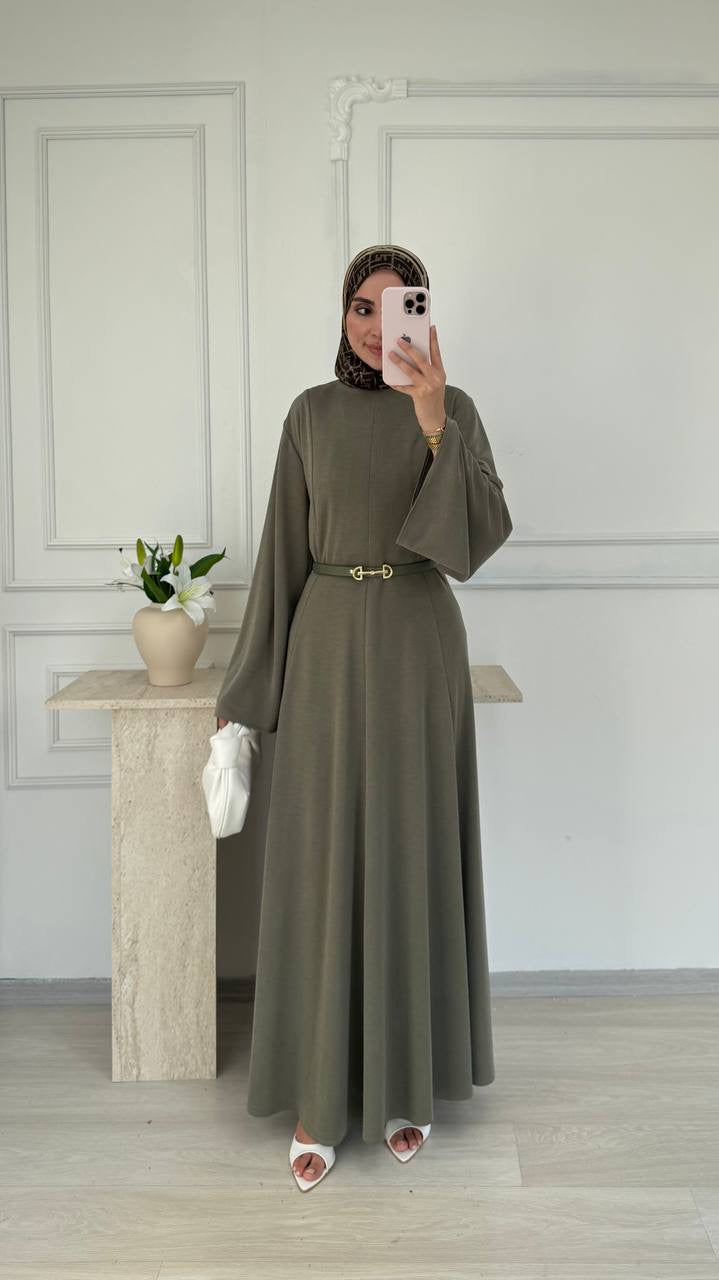 Belted African Luxe Dress