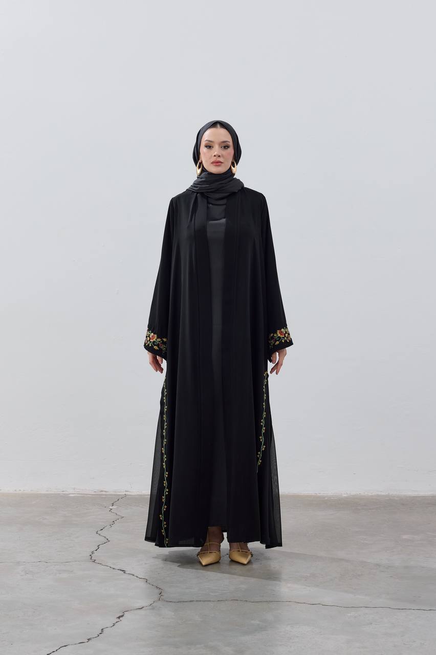 Al-Bustan Embroidered Abaya - عباية البستان المطرزة
