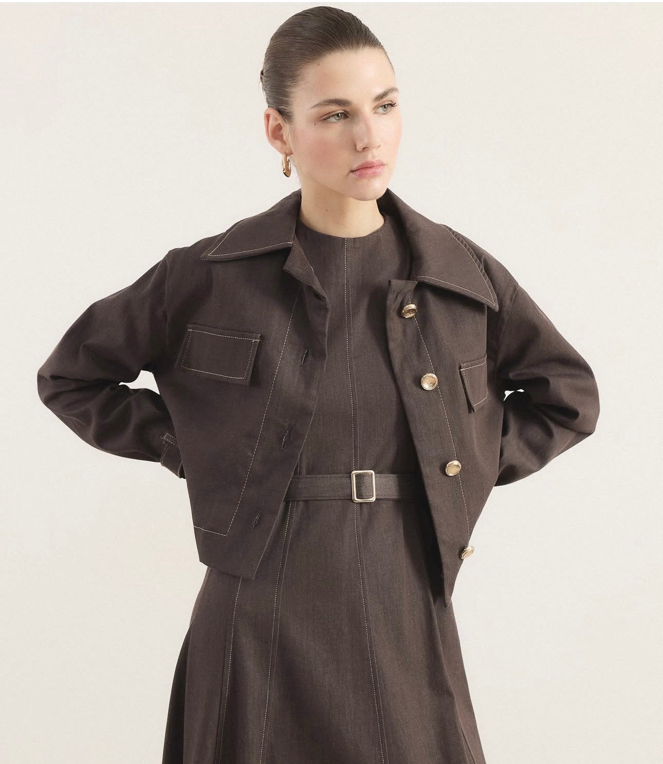 The Signature Denim Luxe Dress