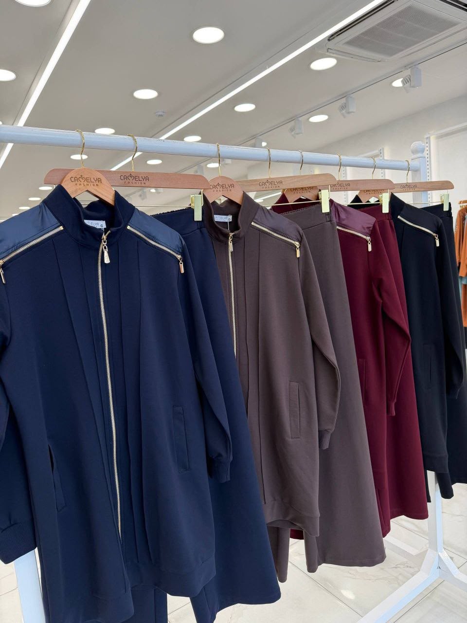 Luxury Essential Zip-Up Modest Set