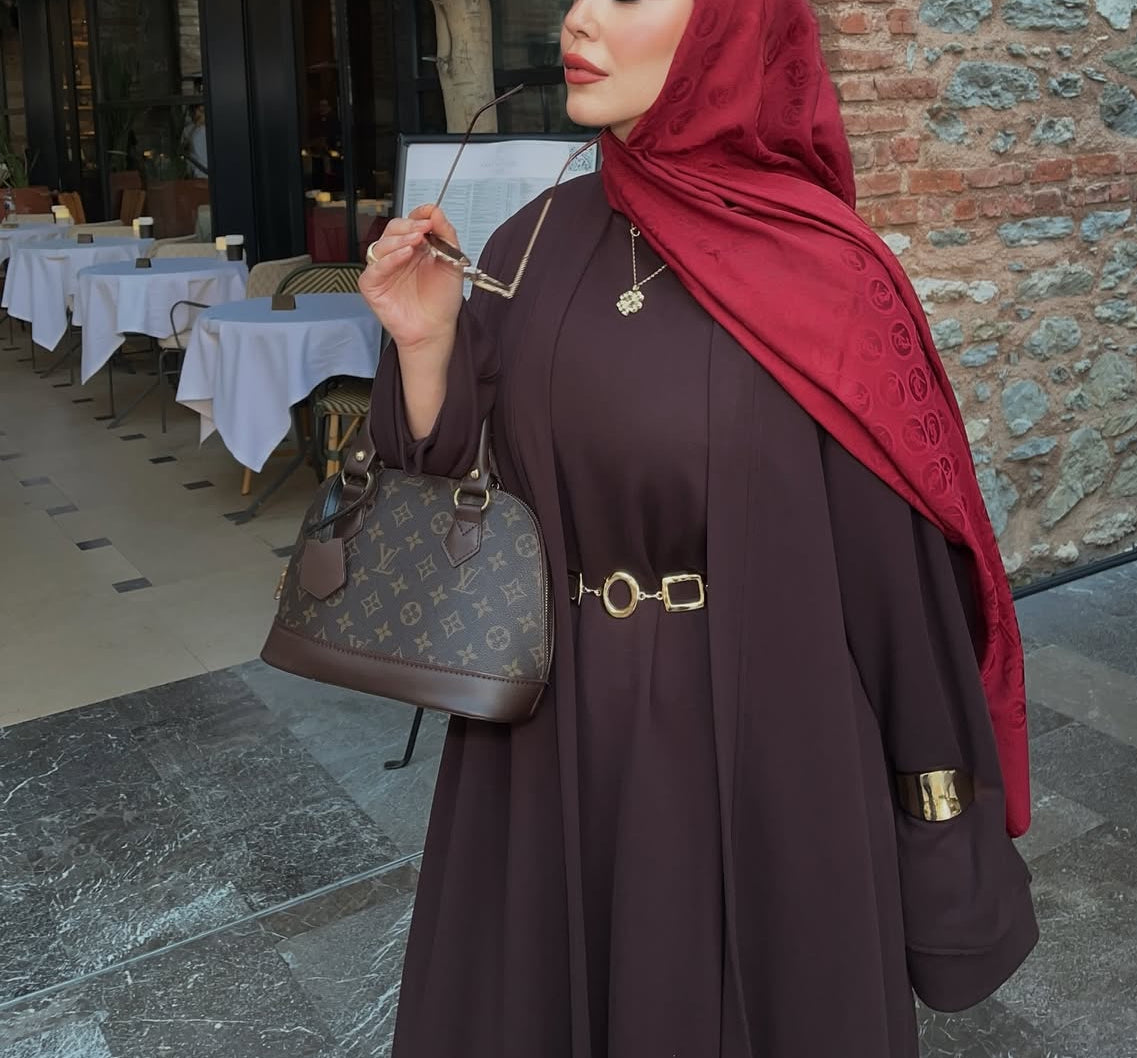 Luxury Two-Piece Abaya Outfit l Ramadan Vibes - HeavyOisho