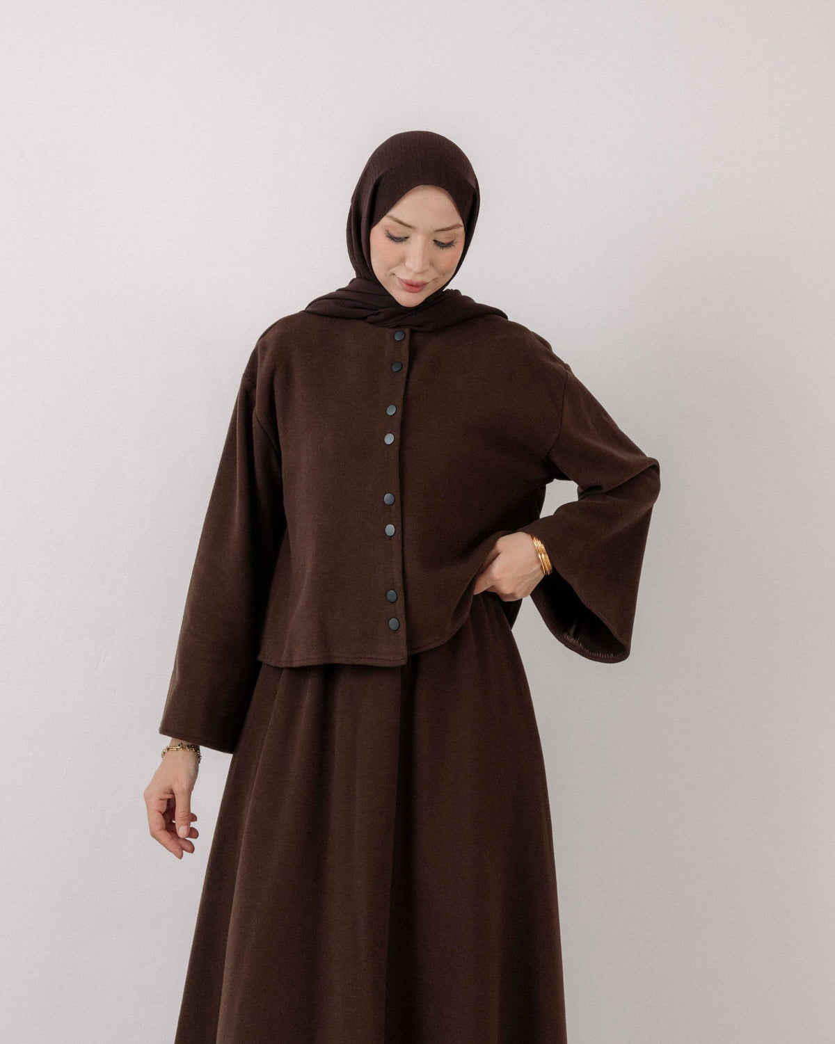 Luxury Corduroy Dress & Jacket Set