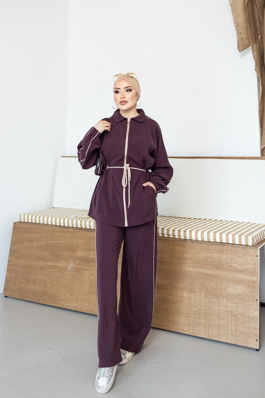 Luxury Waist Tie Tencel Modest Set
