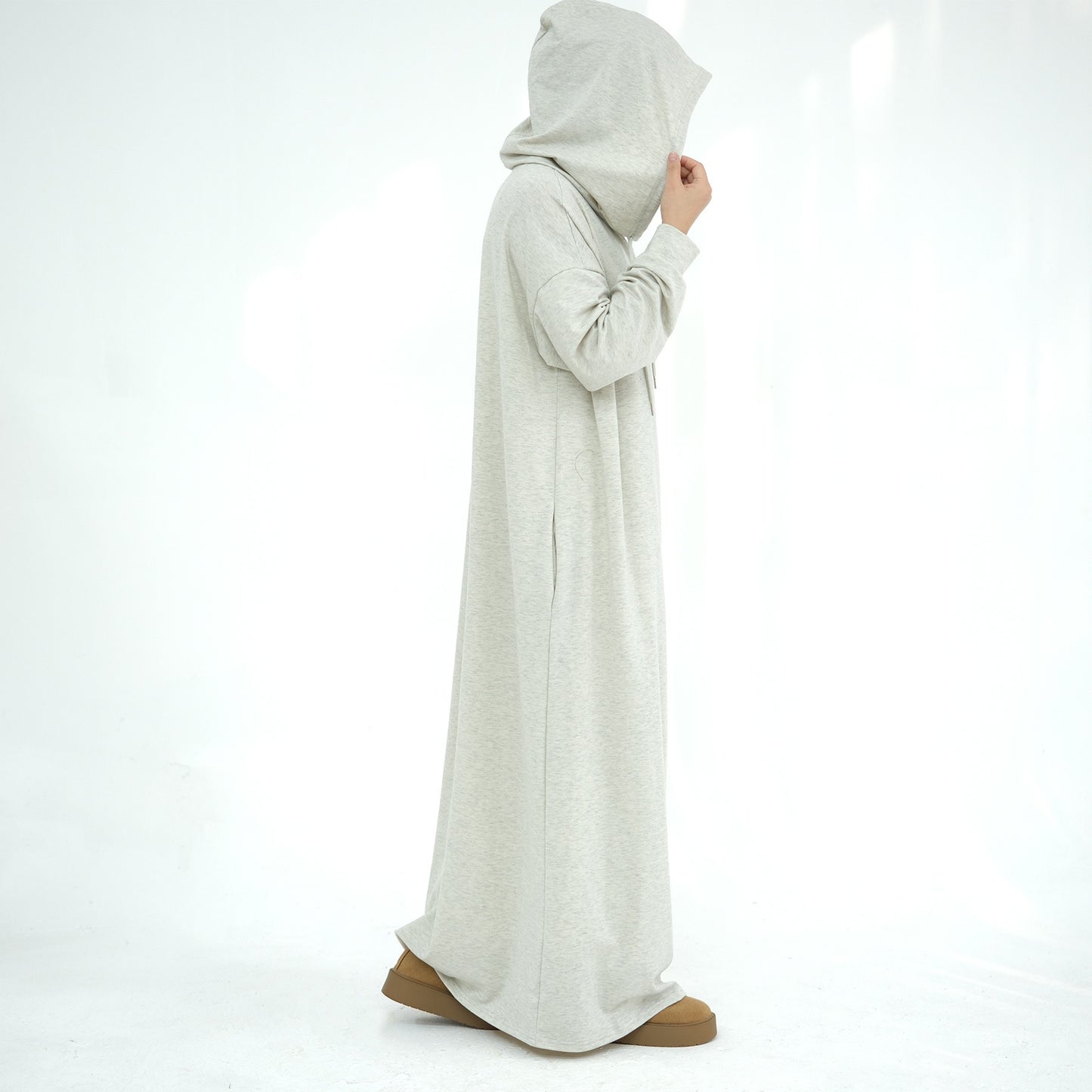 Heavy Cotton Hoodie Dress By Farah
