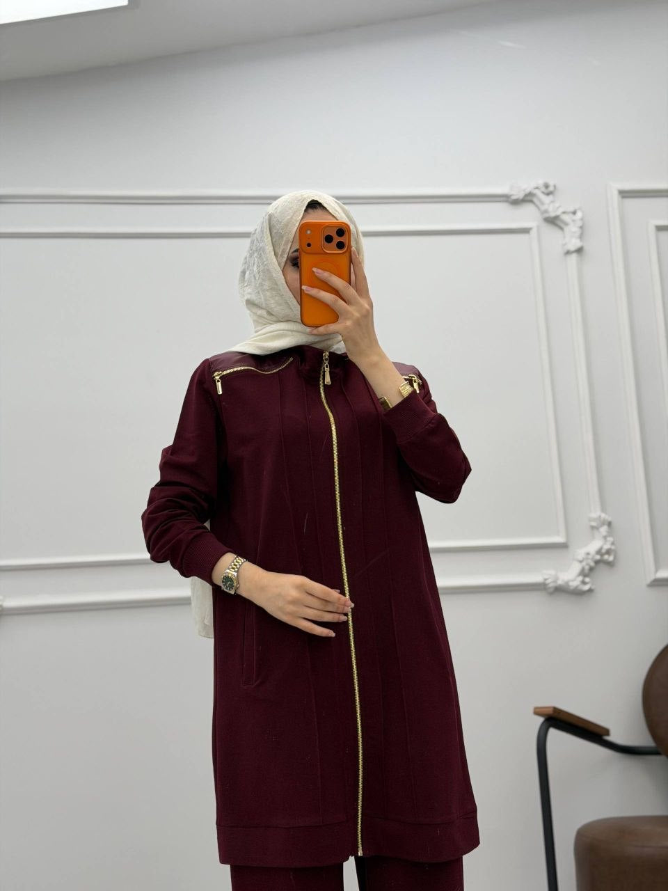 Luxury Essential Zip-Up Modest Set