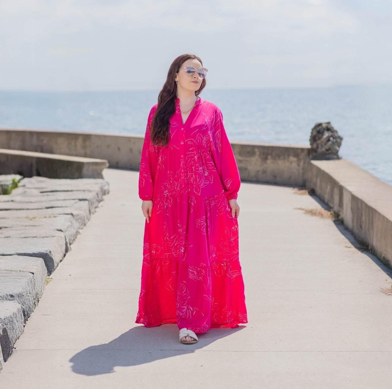 Fuchsia Glow Dress