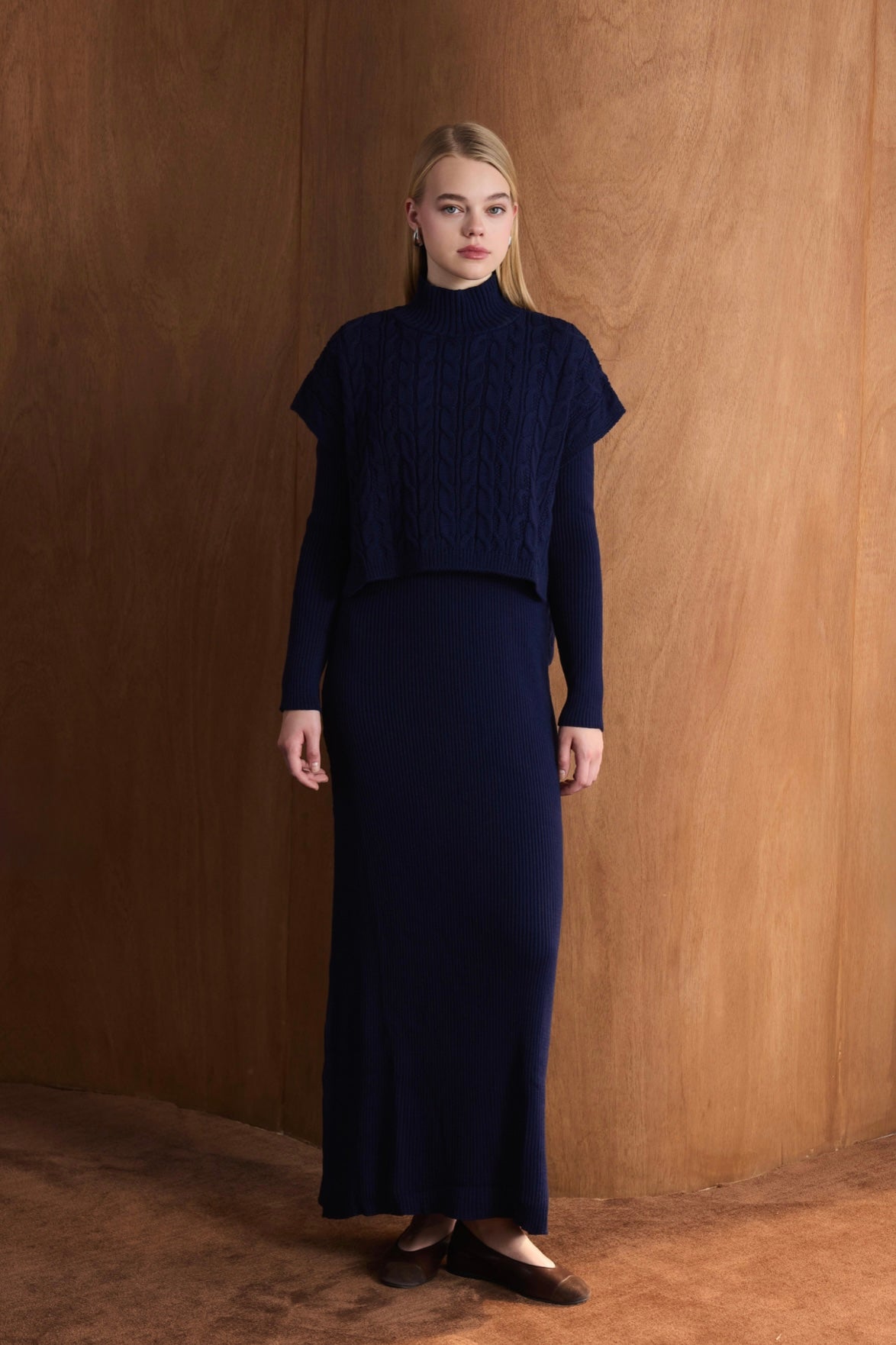 Elegant Wool Dress Set