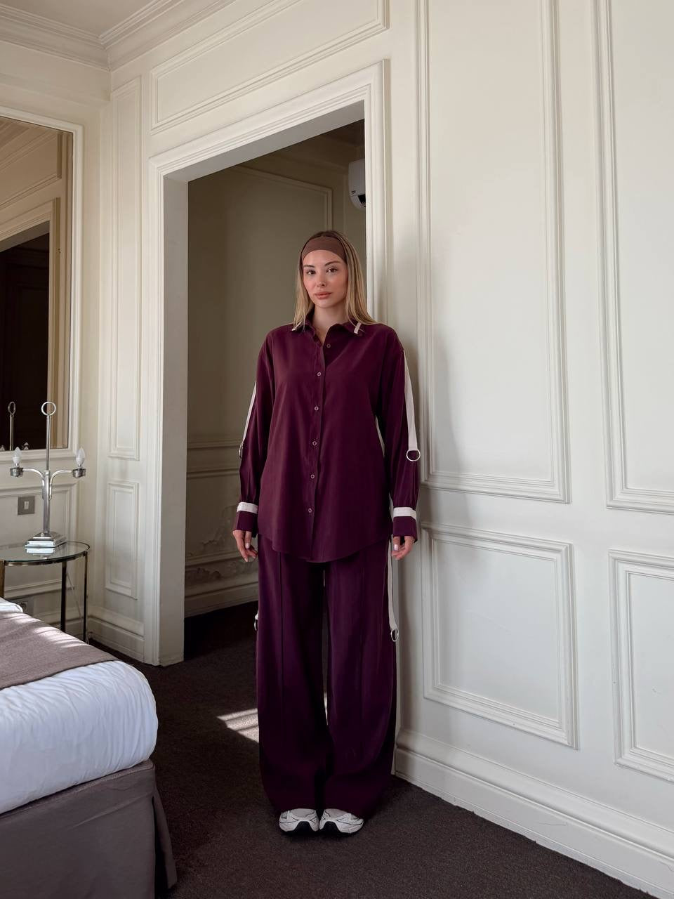Signature Stripe Two-Piece Tencel Set