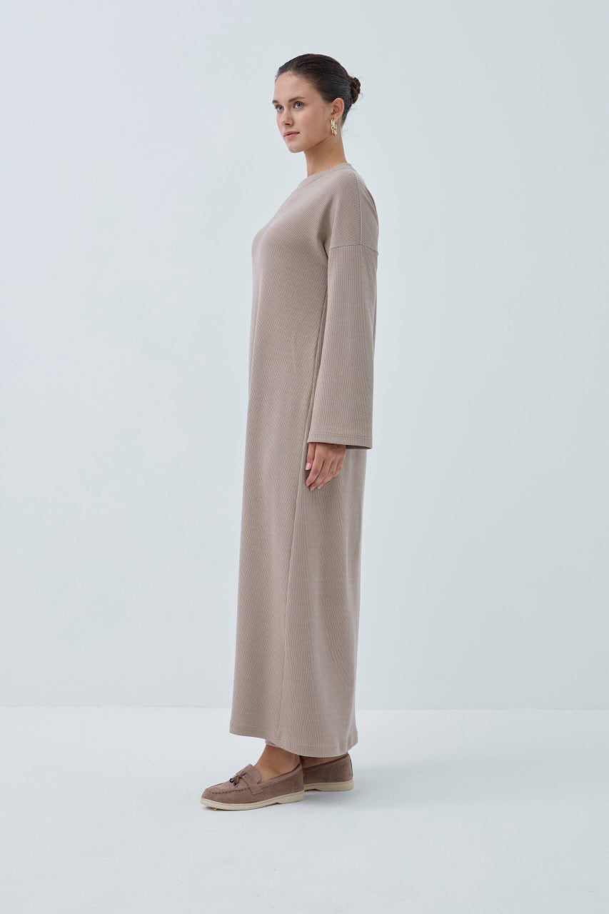 Suede Modest Two-Piece Set