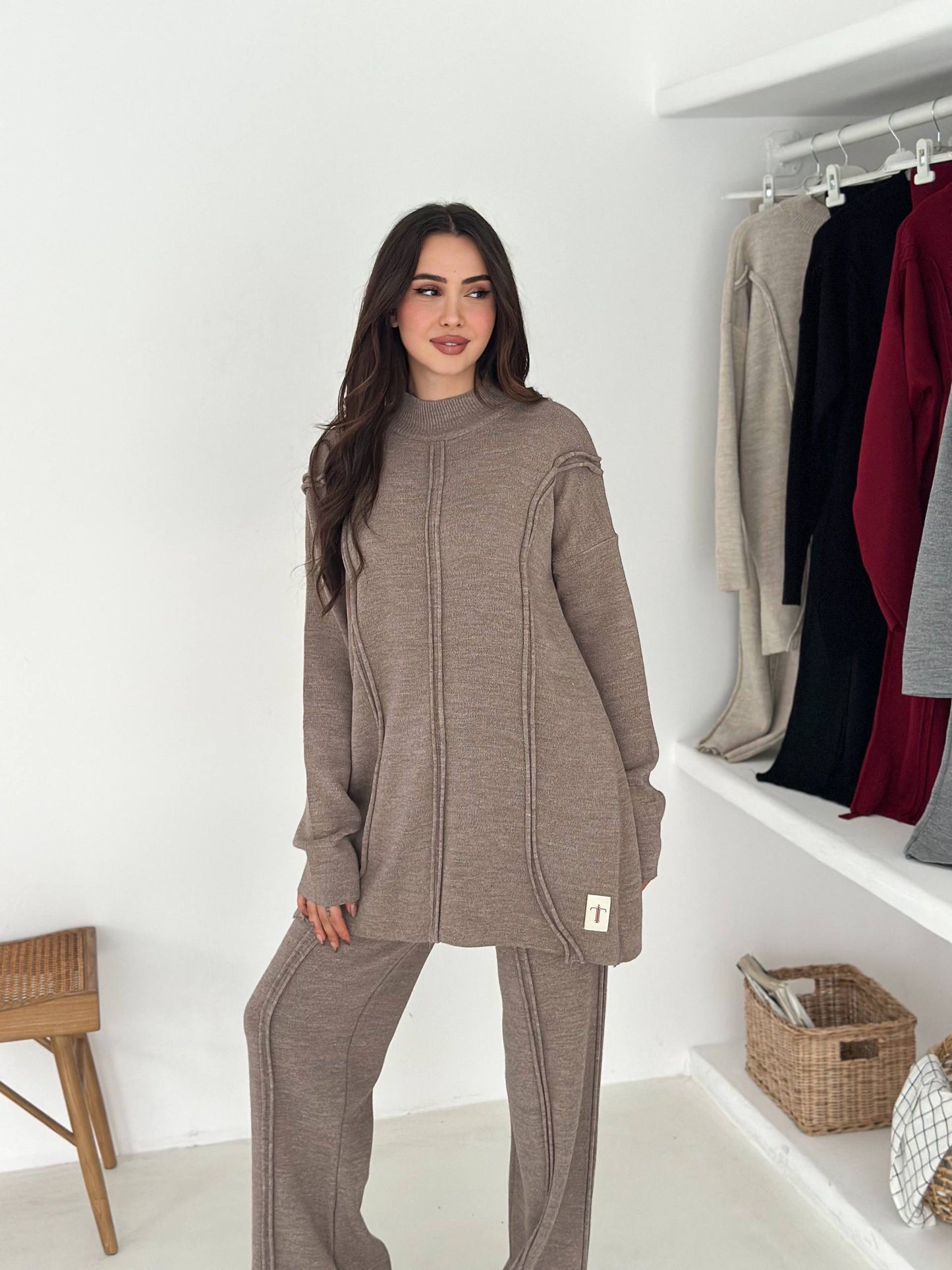 Soft & Warm Knitted Two-Piece Set In 4 Colours