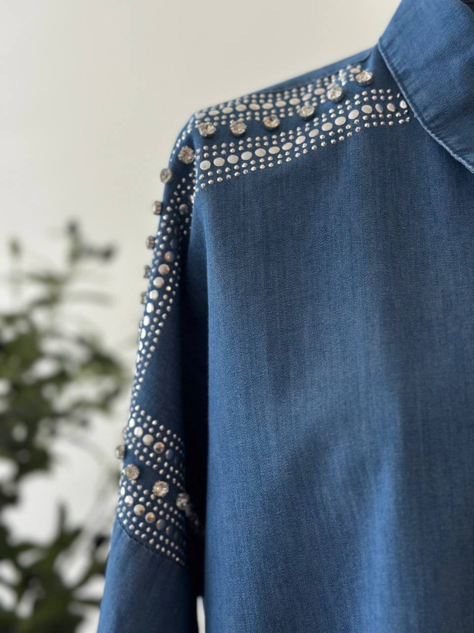 Shoulder Stars Jeans Shirt