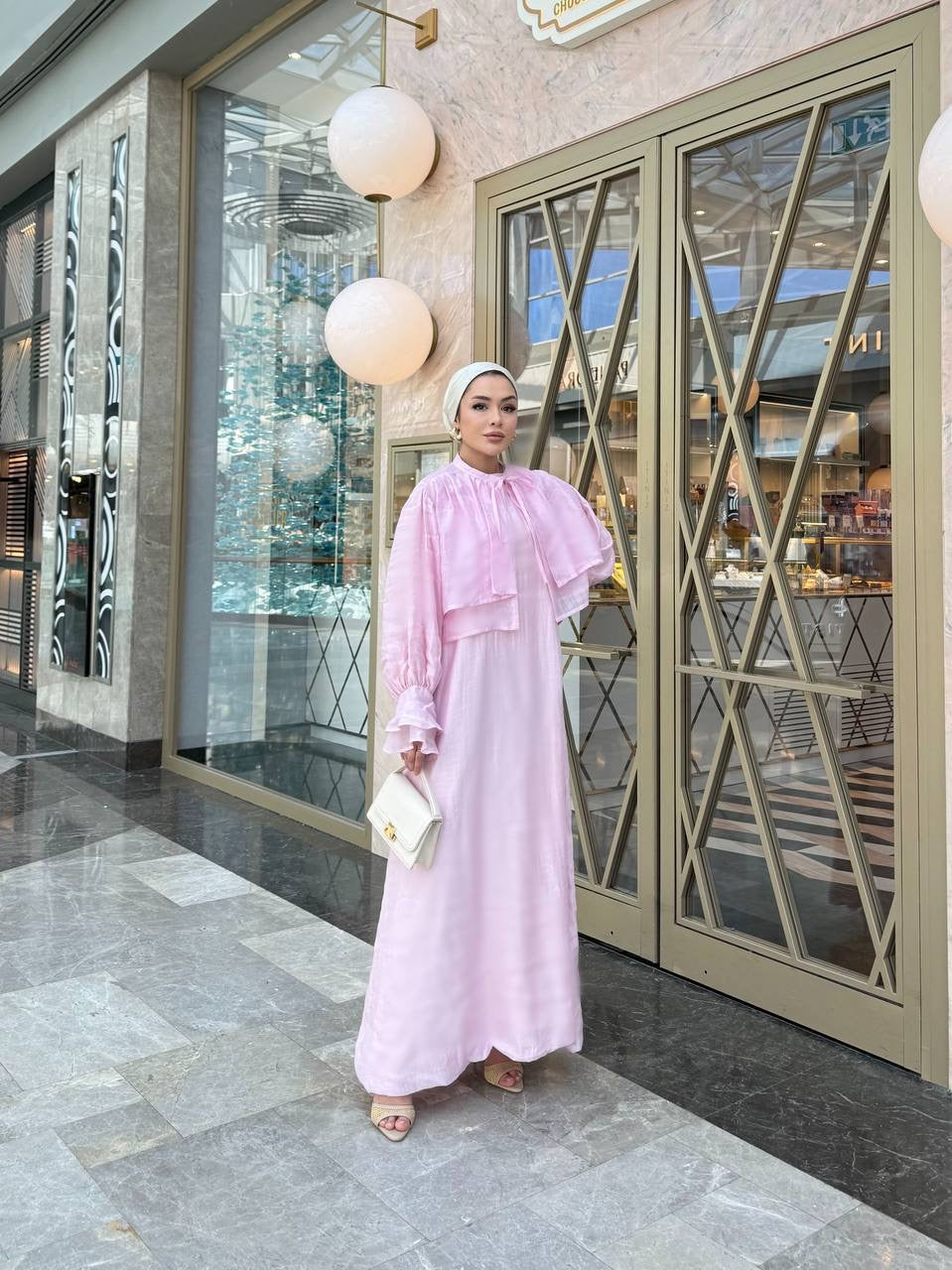 Breeze Dress - فستان النسيم (قطعتين فستان مبطن + جكيت مبطن) (٣الوان)