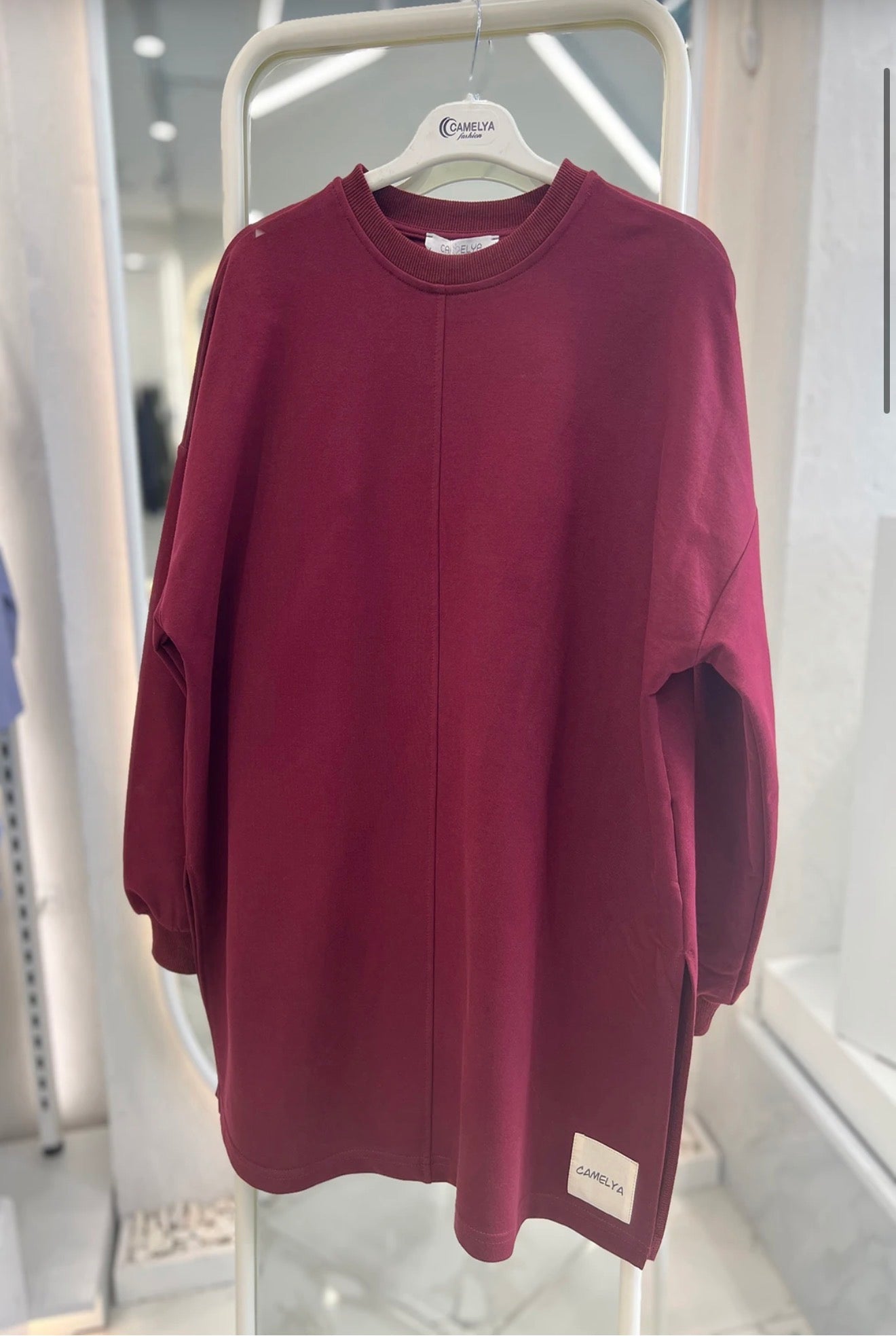 Belted Tunic Sweatshirt in 4 Colours