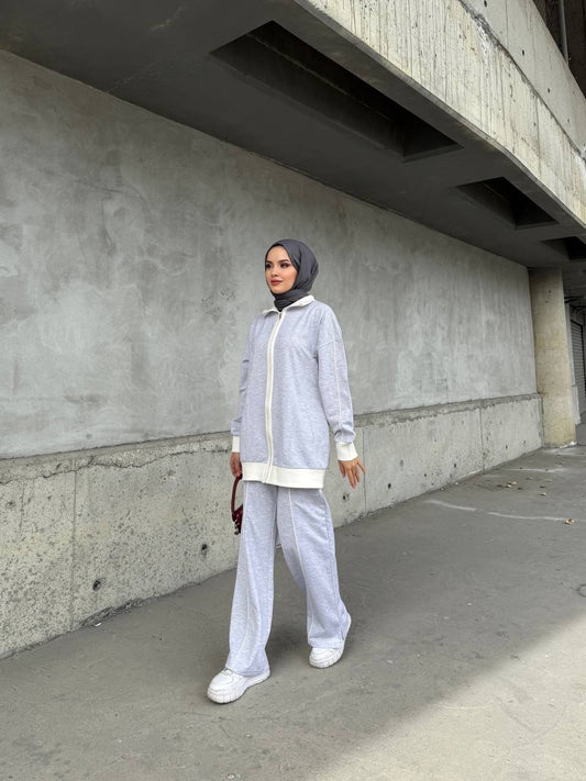 Classic Zip-Up Cotton Set