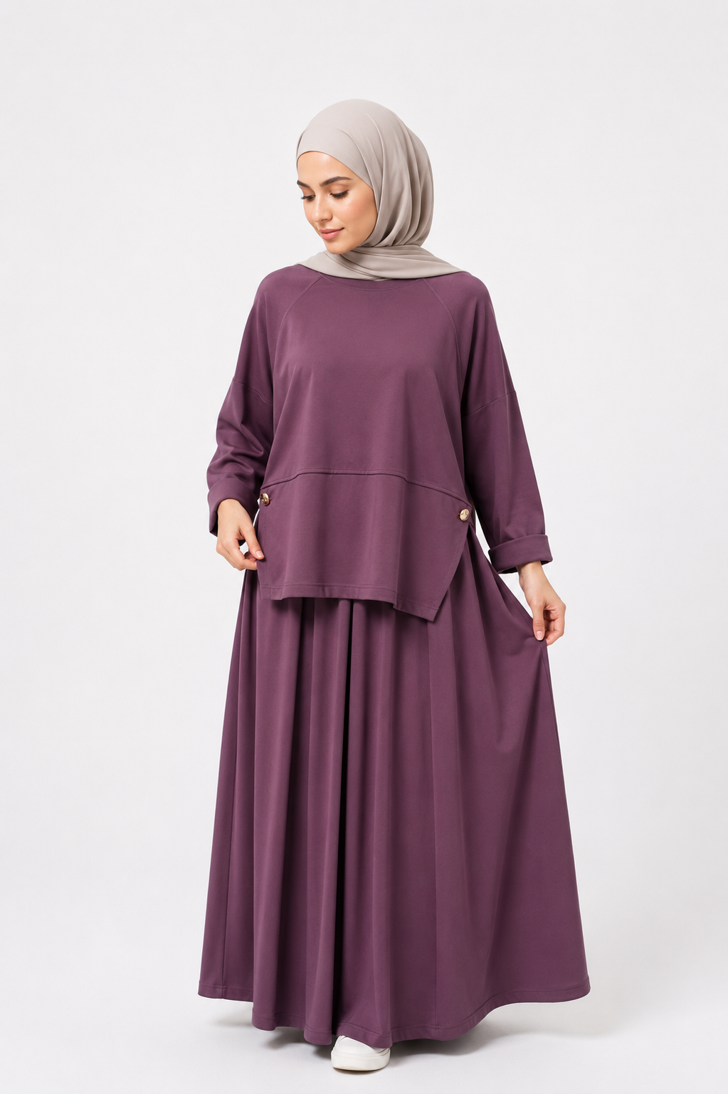 Luxe African Fabric Skirt Modest Set