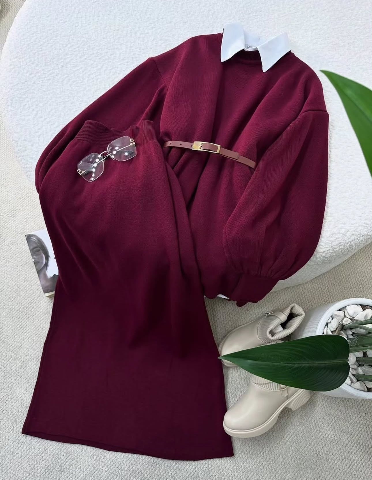 Daily Knit Skirt Set