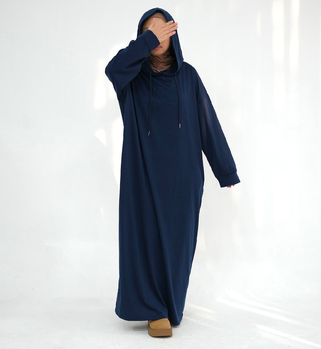 Heavy Cotton Hoodie Dress By Farah