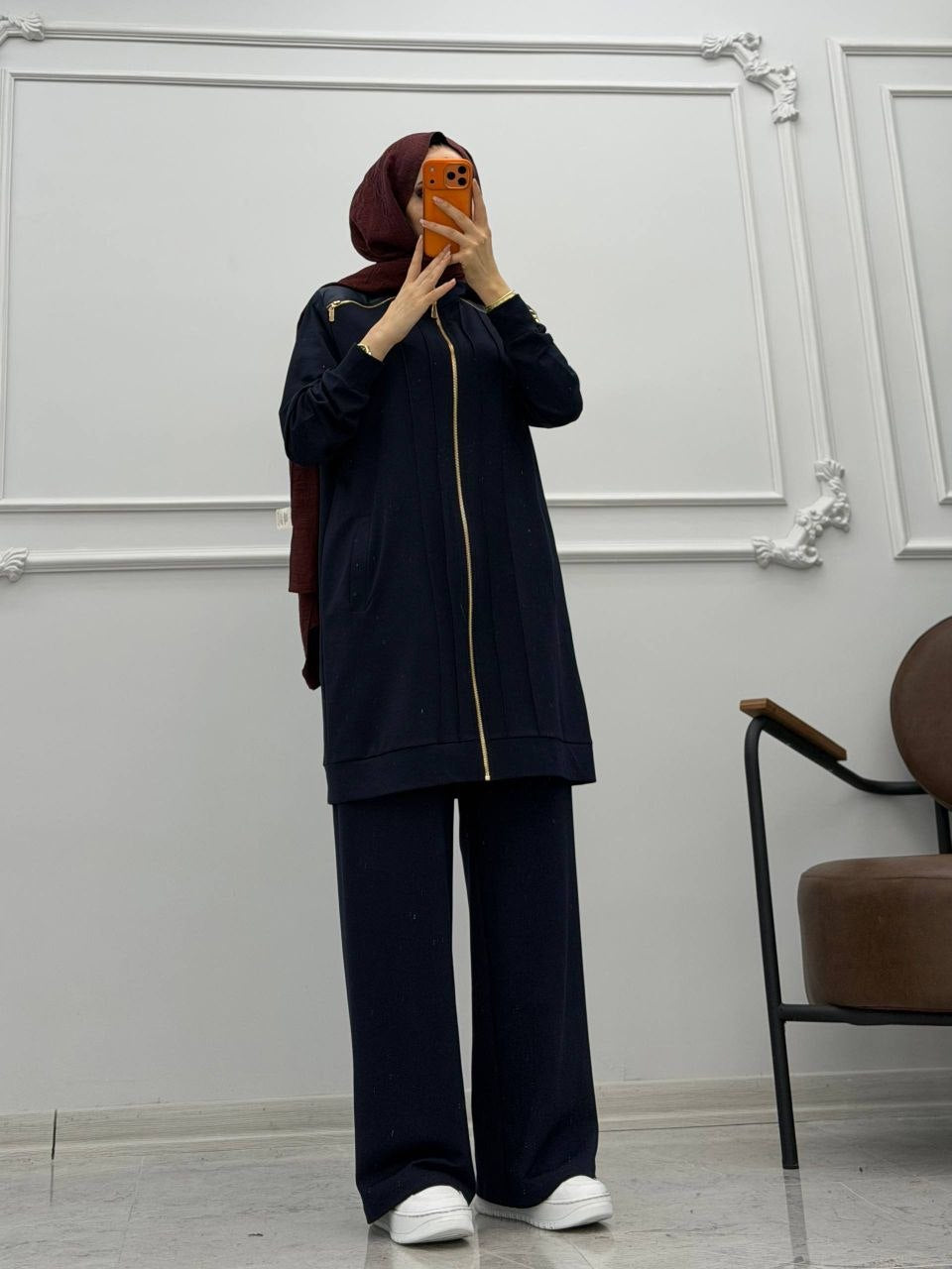 Luxury Essential Zip-Up Modest Set