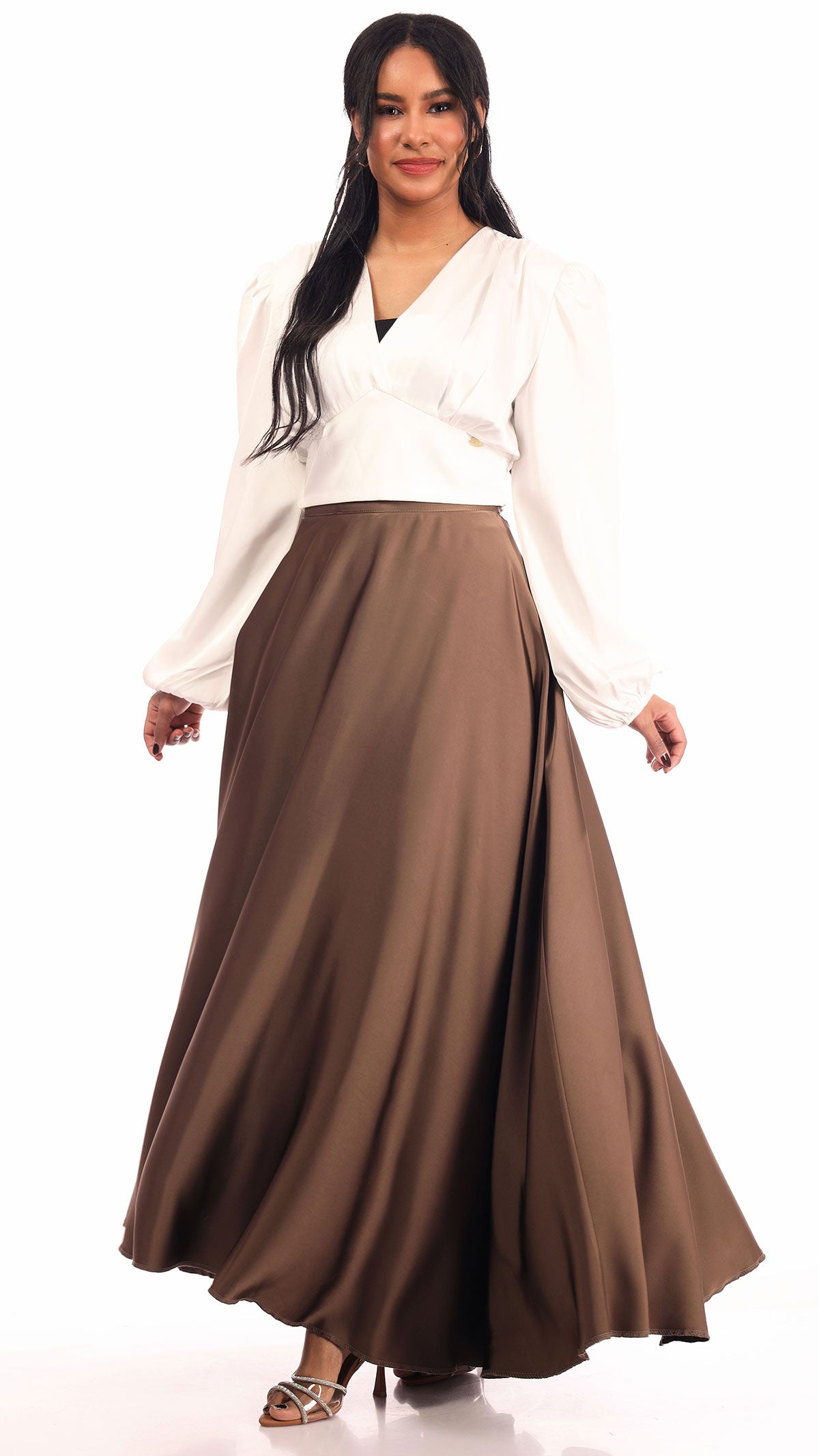 SATIN SKIRT / PADDED - (6 COLOURS)
