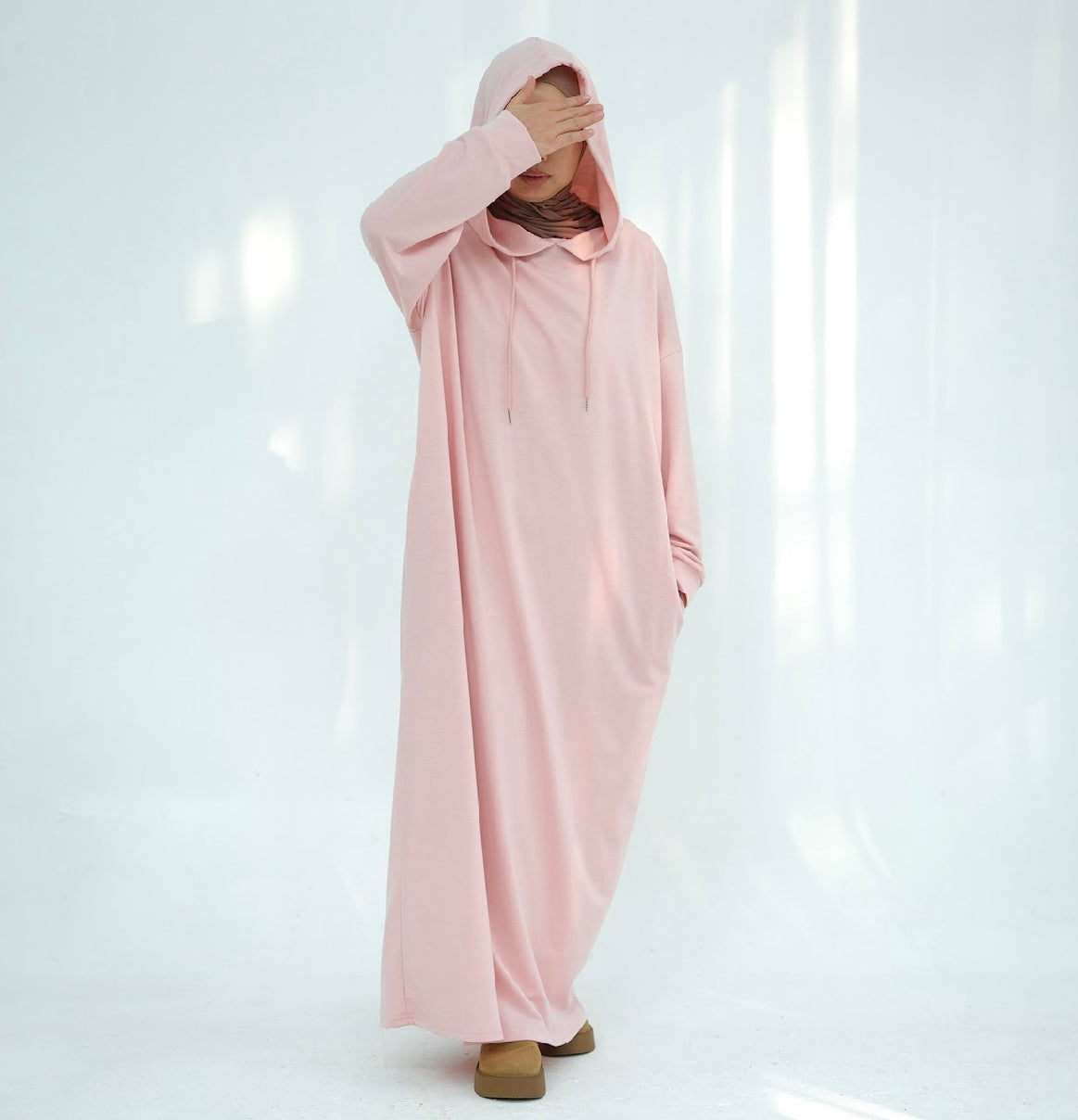Heavy Cotton Hoodie Dress By Farah