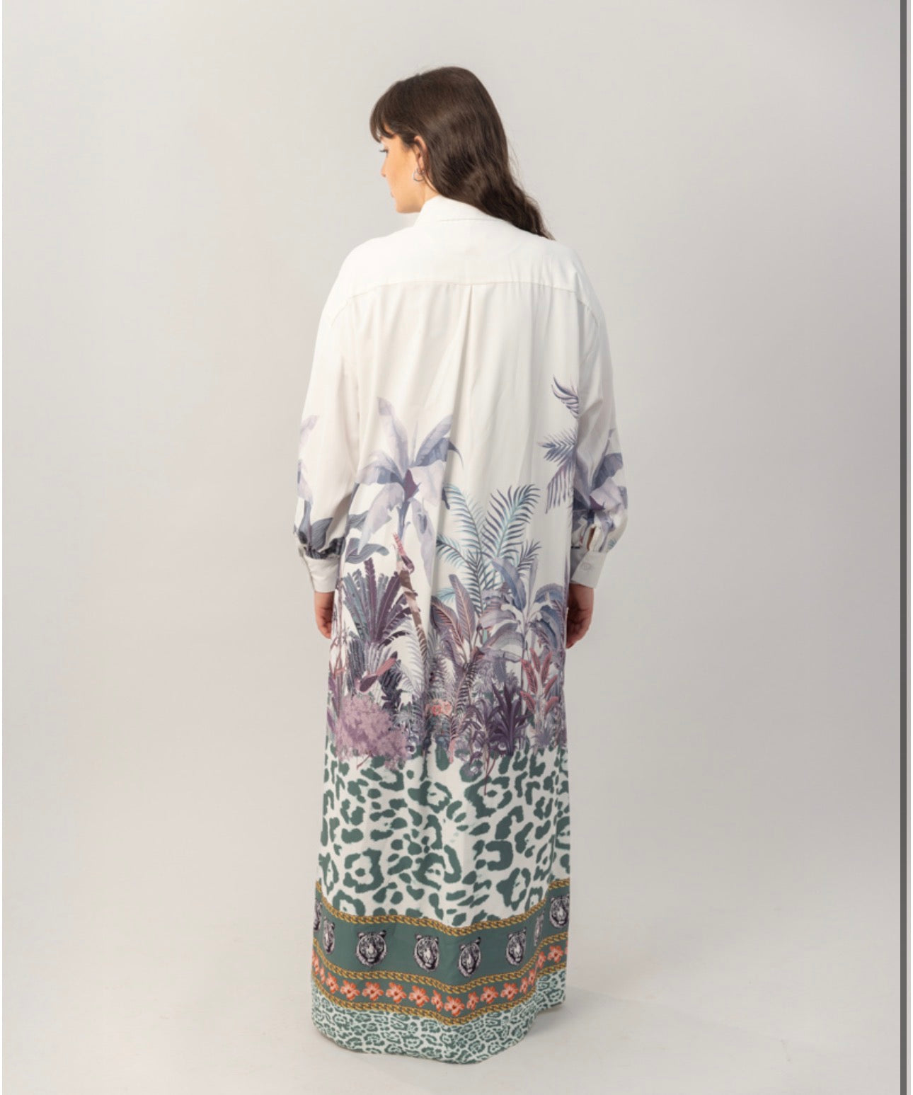 Tropical Garden Shirt Dress