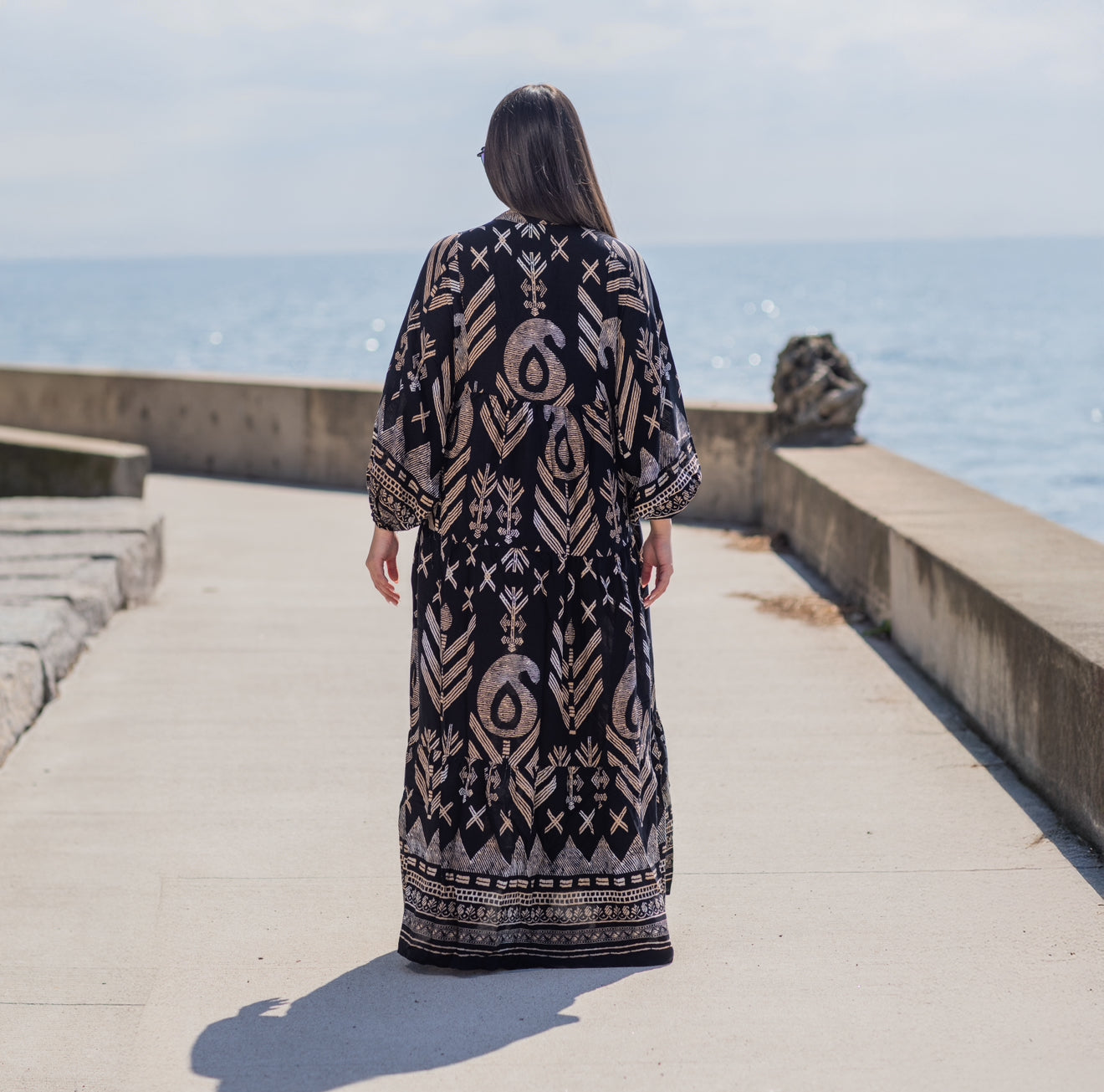 Moonlit Pattern Dress