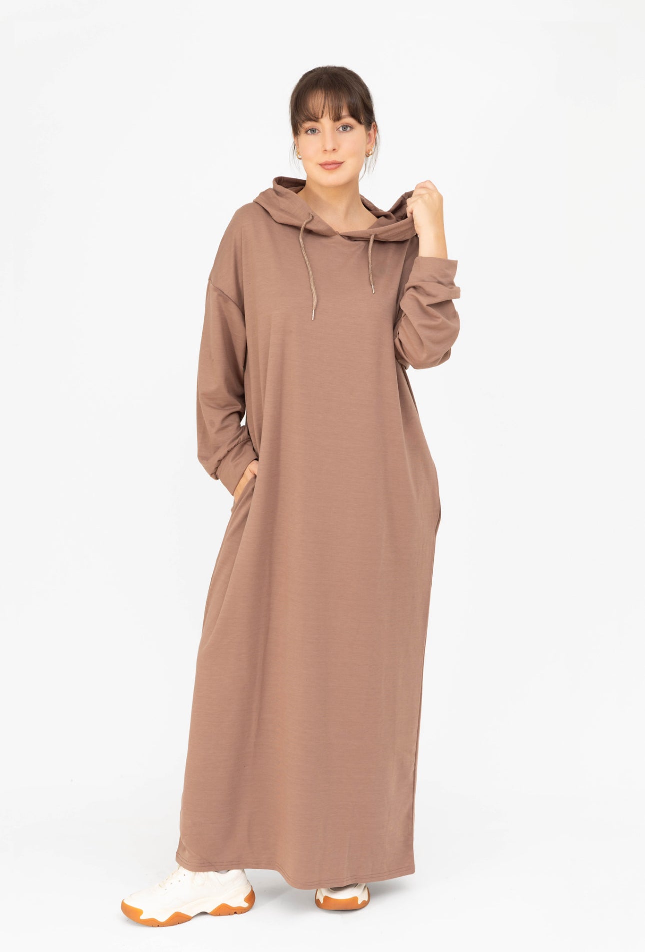 Heavy Cotton Hoodie Dress By Farah