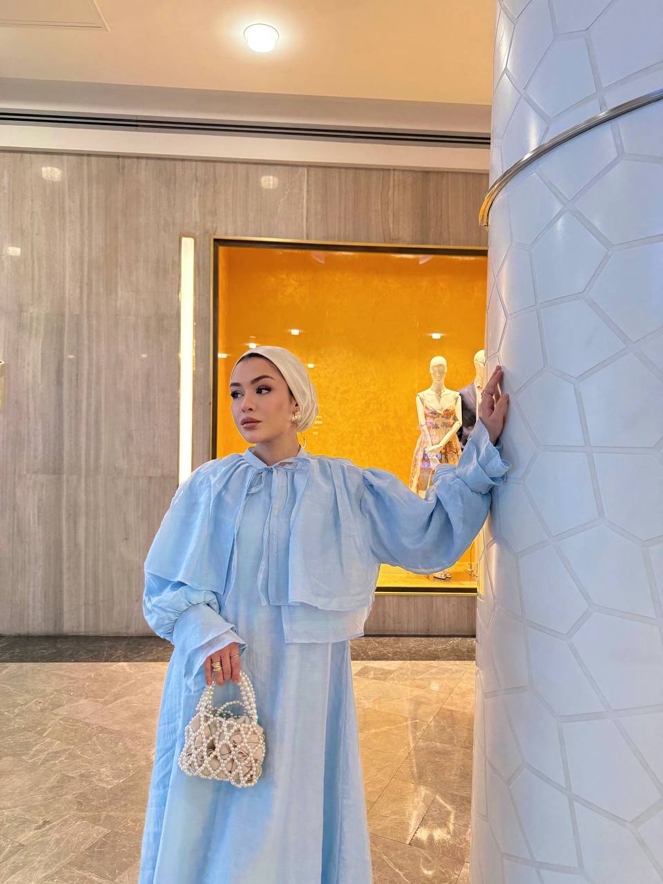 Breeze Dress - فستان النسيم (قطعتين فستان مبطن + جكيت مبطن) (٣الوان)