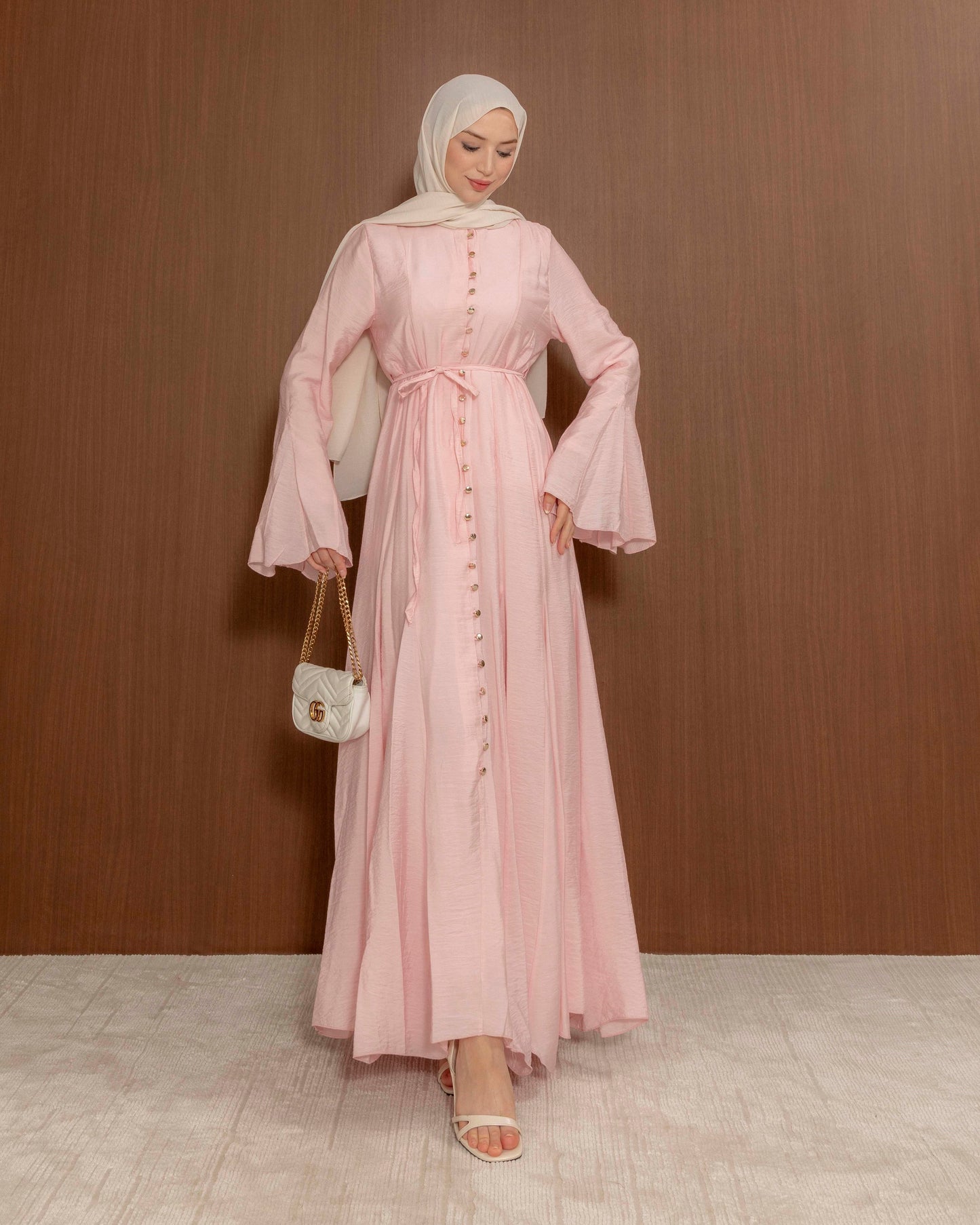 Elegant dress with button details