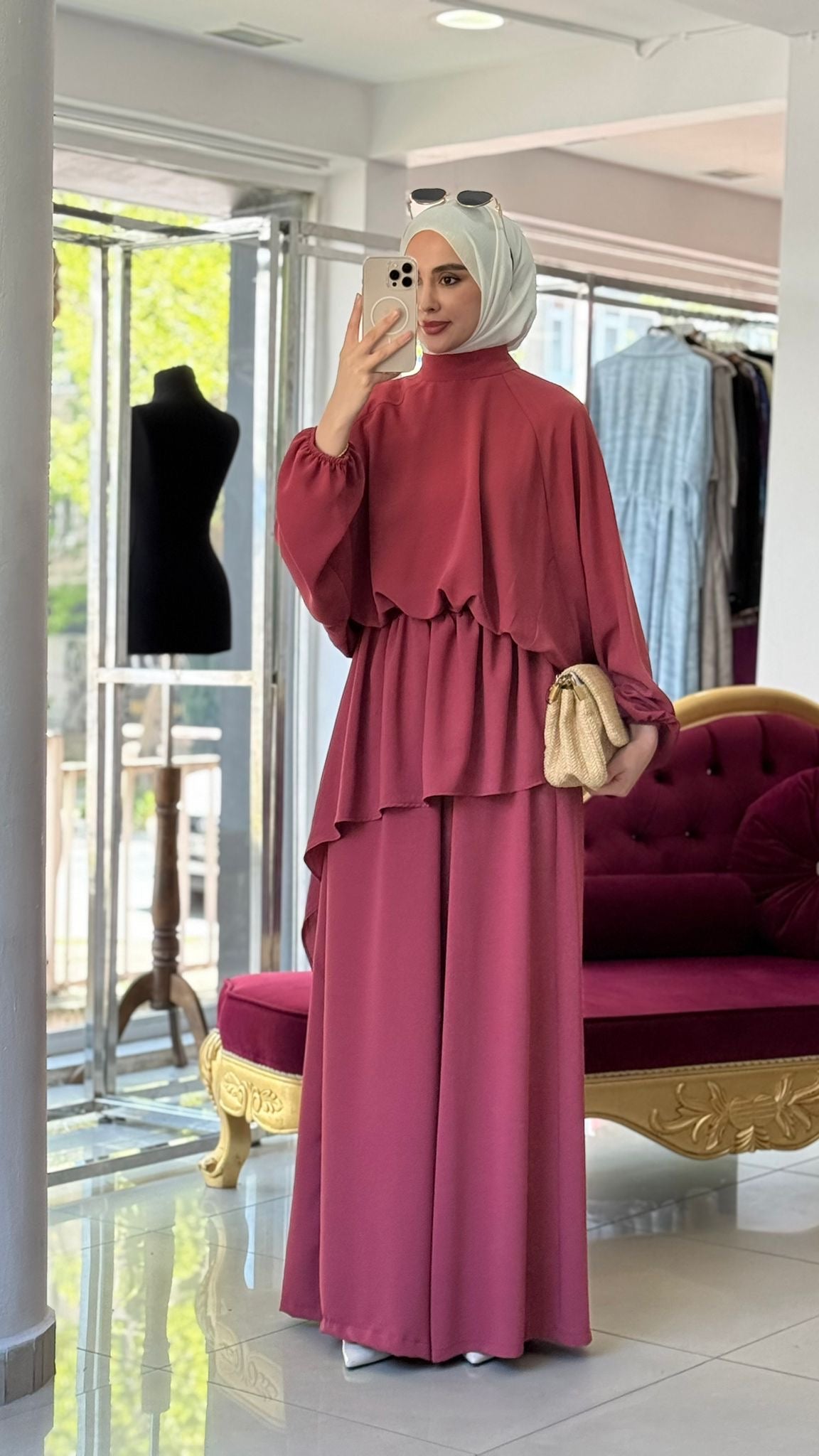 Serena Bow Elegant Bagi Pants Set