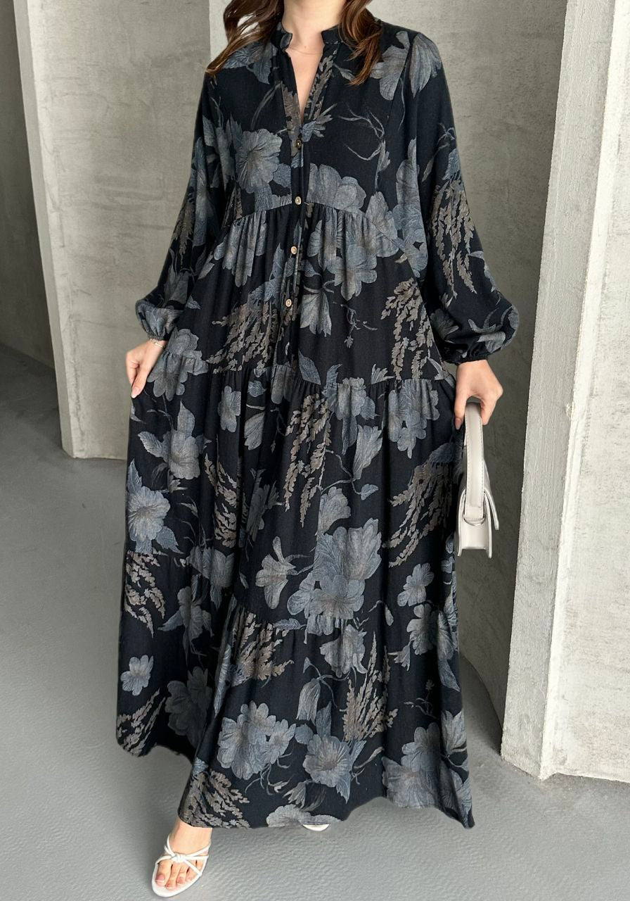 Printed Moonlight Kitten Dress