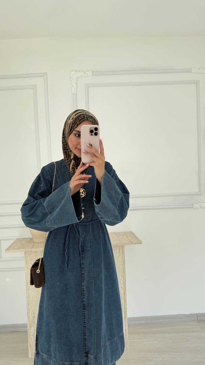 Denim Charm Kimono Set