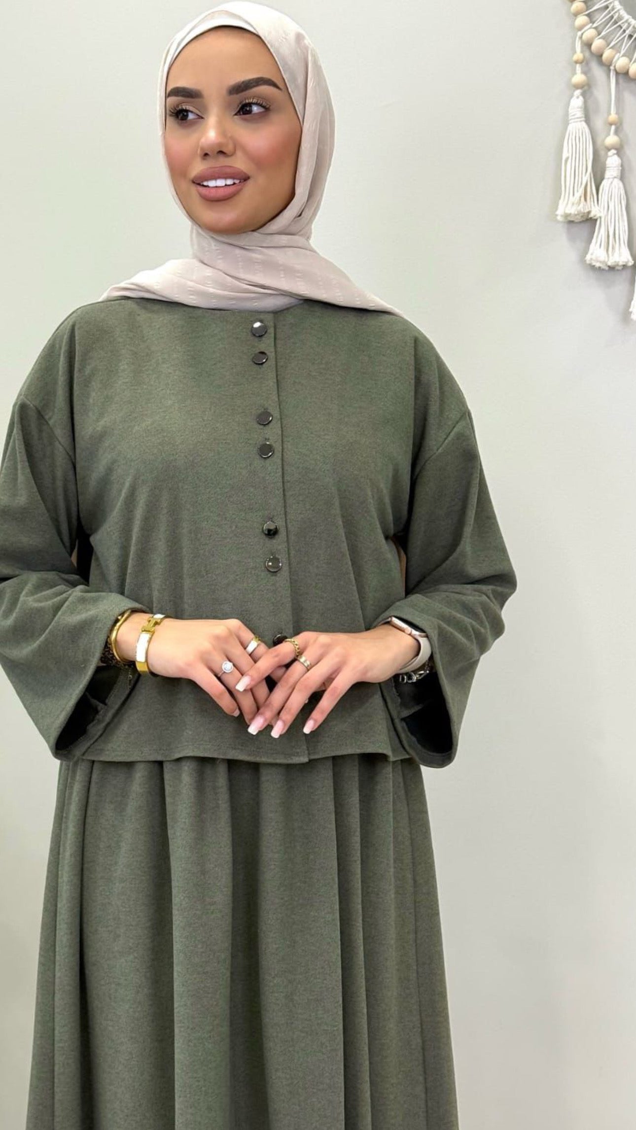 Plum Corduroy Cozy Dress (2pcs)