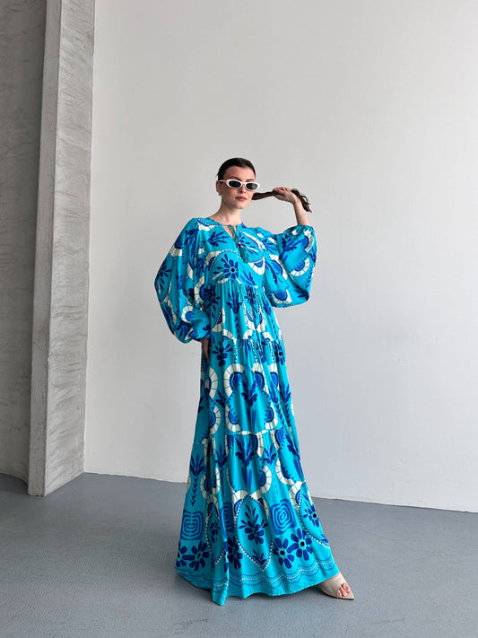 Blue Oasis Maxi Dress