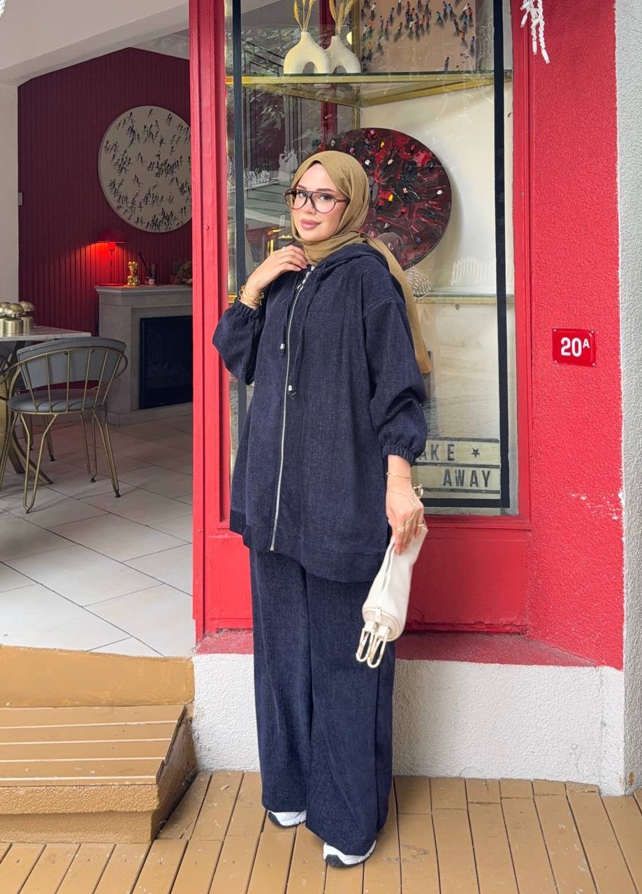Luxe Corduroy Hooded Set