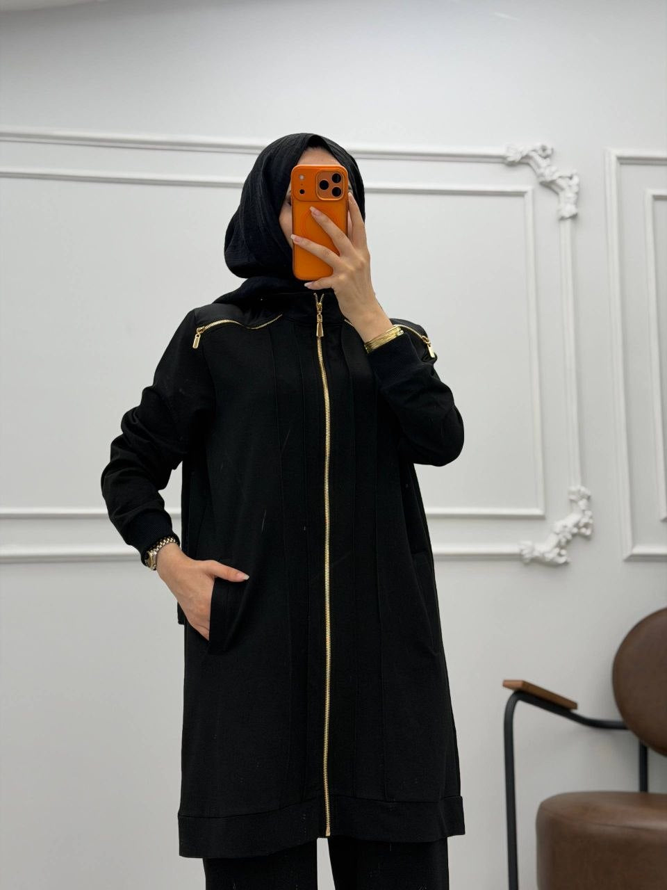 Luxury Essential Zip-Up Modest Set