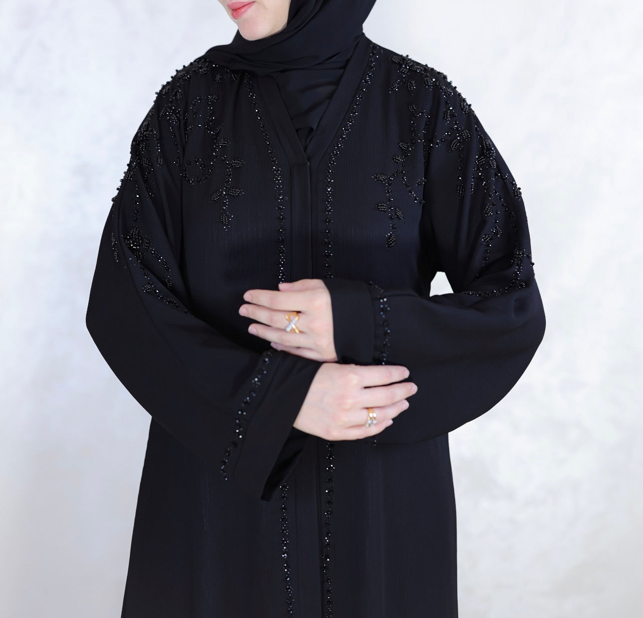 Luxuriously Embellished Abaya With Heavy Strass