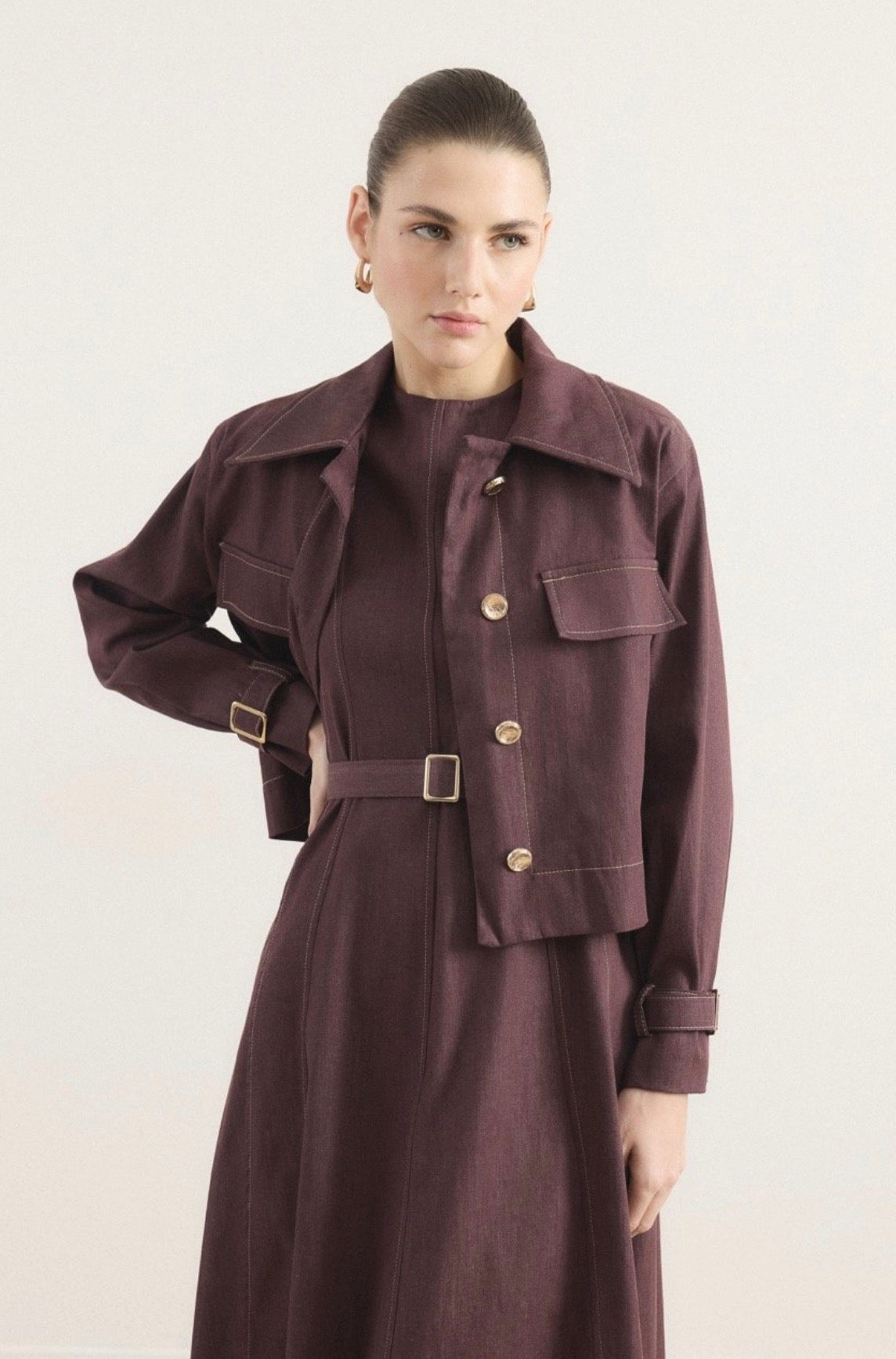 The Signature Denim Luxe Dress