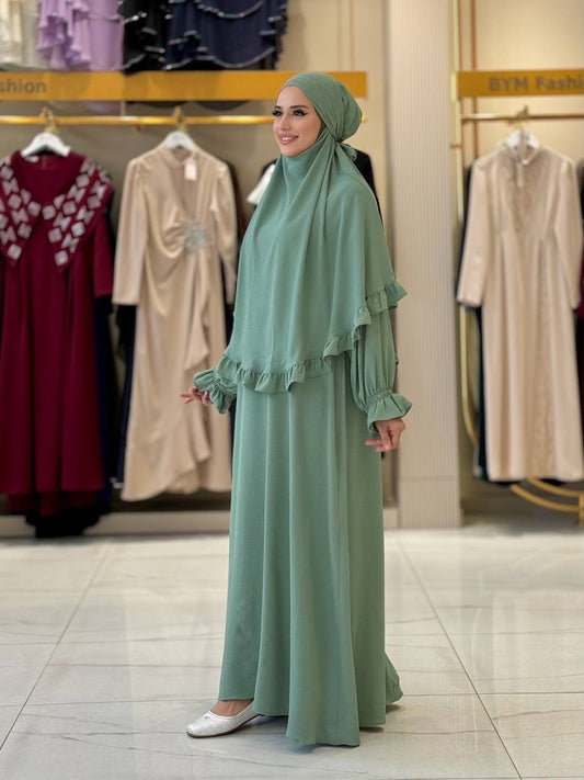 Elegant Two-Piece Dress - khimar