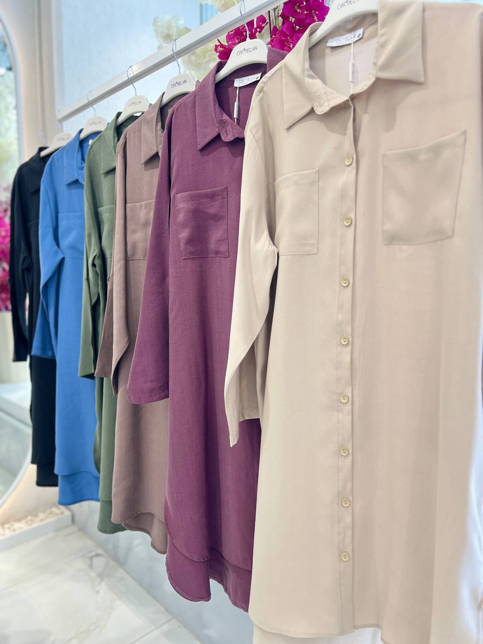 Oversized Modest Long Shirt