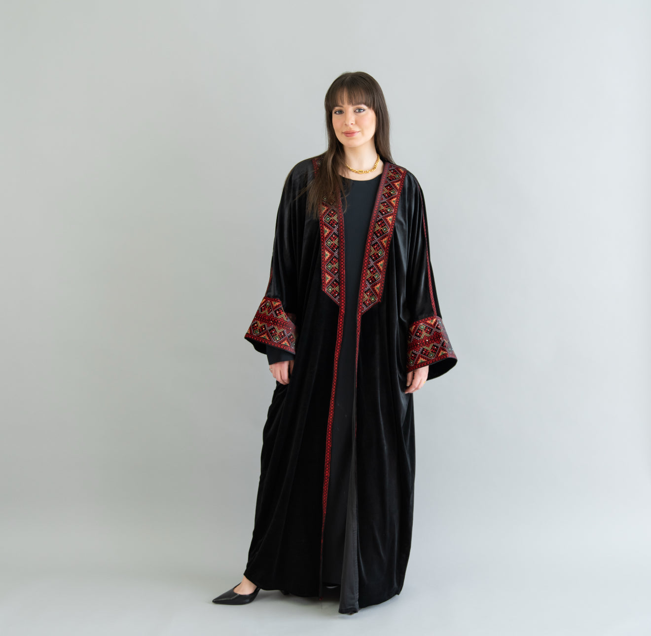 The Palestinian Embroidery Abaya l عباءة التطريز الفلسطيني الأصيل