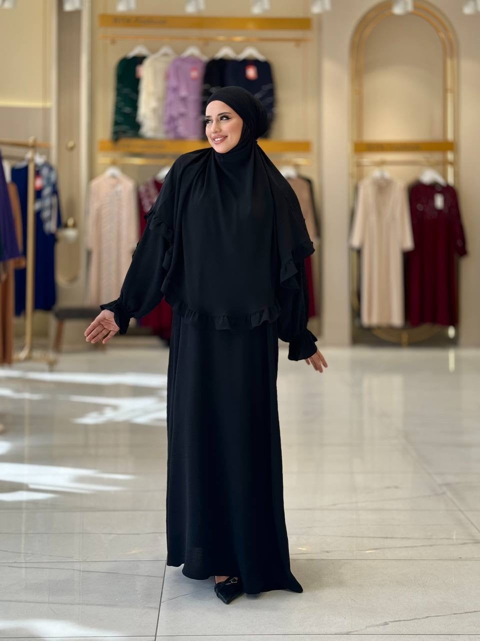 Elegant Two-Piece Dress - khimar