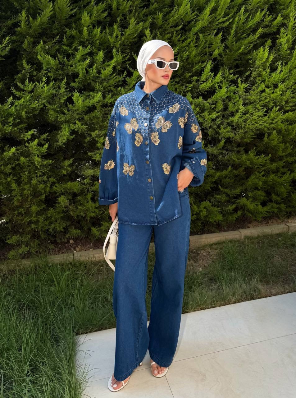 BUTTERFLIES JEANS SET