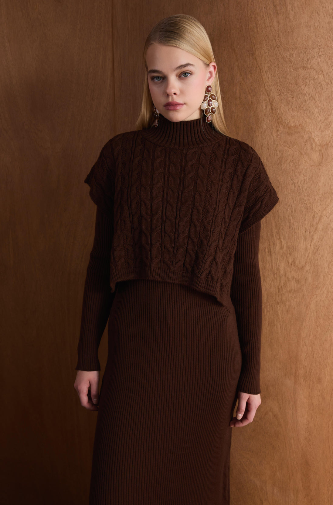 Elegant Wool Dress Set