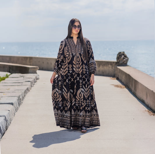 Moonlit Pattern Dress
