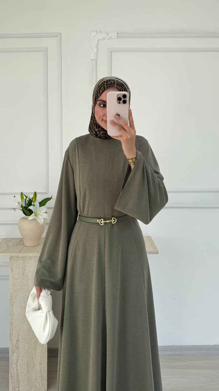 Belted African Luxe Dress