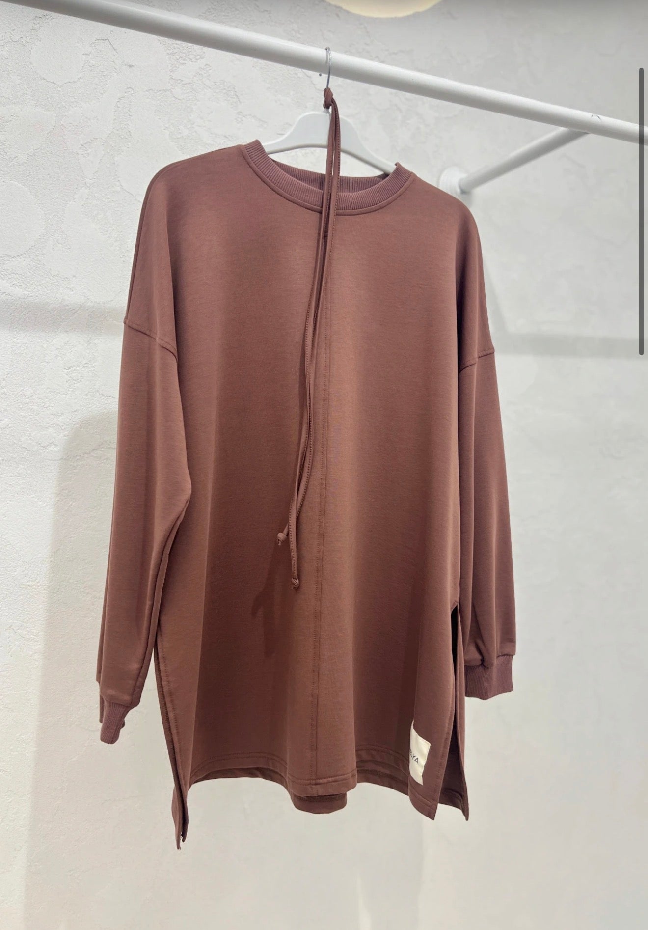 Belted Tunic Sweatshirt in 4 Colours